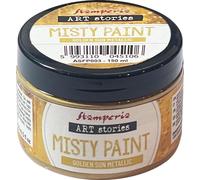 Stamperia - Misty Paint for Crafts, Ideal for Stencilling and Mixed Media Projects, Water Based, Adds a Special Touch to Any Creation (150ml) (Metallic, Golden Sun)