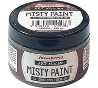 Stamperia - Misty Paint for Crafts, Ideal for Stencilling and Mixed Media Projects, Water Based, Adds a Special Touch to Any Creation (150ml) (Metallic, Antiquing Umber)