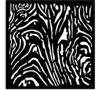 STAMPERIA Mixed Media Schablone STENCIL 3D 12x12cm Hidden Grove Holzmuster