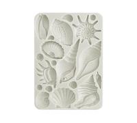 Stamperia - Moule en silicone A5 pour scrapbooking, bullet journal, coquilles, surface non adhésive, convient pour l'argile à séchage à l'air, la résine et plus, parfait pour les loisirs, l'artisanat