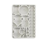Stamperia Moule en silicone A5 pour scrapbooking, bullet journaux et plus, non collant, convient pour l'argile à séchage à l'air, la résine et plus, parfait pour l'artisanat et le cadeau (vieille