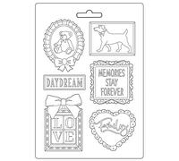 Stamperia - Moule souple - Cadre et citations Daydream