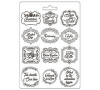 Stamperia - Moule Souple - You and Me - Assiettes