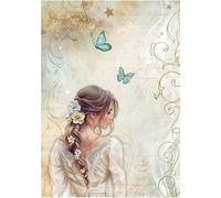 Stamperia Papier de riz A4 pour découpage - Mascarade - Lady Butterfly