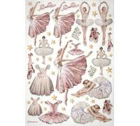 Stamperia Papier de riz A4 - Thème danseuses de ballet