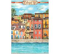 Stamperia Papier de Riz - Blue Dream - Colorful Life, 0, A4