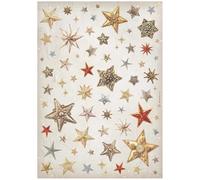 Stamperia Papier de riz pour découpage A4 - Étoiles de Noël DFSA4933