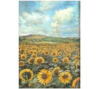 Stamperia Papier de riz Sunflower Art Panorama A4