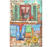 Stamperia Papier de riz Sunflower Art Window A4