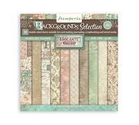 Stamperia - Papier de scrapbooking pour scrapbooking, albums, fabrication de cartes, bullet journals et plus, sans acide, double face, parfait pour l'artisanat et les cadeaux (fond brocante antique)