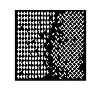 Stamperia Pochoir 17,8 x 17,8 cm - Double texture autour du monde