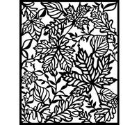 Stamperia Pochoir épais Forêt Magique - Feuilles, Transparent, 20 x 25 cm