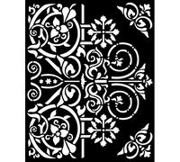 Stamperia Pochoir épais Forêt Magique - Ornements de Porte, Transparent, 20 x 25 cm