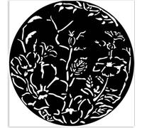 STAMPERIA Pochoir Mixed Media STENCIL 3D 12x12cm cercle avec plantes