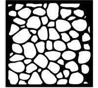 STAMPERIA Pochoir Mixed Media STENCIL 3D 12x12cm Hidden Grove motif pierre