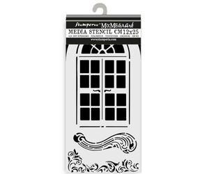 Stamperia Pochoirs épais pour scrapbooking, albums, cartes, bullet journal, etc. Matériau flexible, facile à nettoyer, parfait pour les loisirs, l'artisanat et les cadeaux (mascarade, fenêtre)