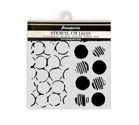 Stamperia Pochoirs épais pour scrapbooking, albums, cartes, bullet journaux, et plus, pois double texture, matériau flexible, facile à nettoyer, parfait pour les loisirs, les travaux manuels et les