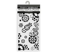 Stamperia Pochoirs épais pour scrapbooking, albums, cartes, bullet journaux, etc. Matériau flexible, facile à nettoyer, parfait pour les loisirs, l'artisanat et les cadeaux (Gear up for Christmas)