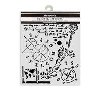 Stamperia Pochoirs épais pour scrapbooking, albums, cartes, bullet journaux, etc. Matériau flexible, facile à nettoyer, parfait pour les loisirs, les travaux manuels et les cadeaux (Alterego - clés,