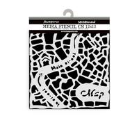 Stamperia Pochoirs épais pour scrapbooking, albums, cartes, bullet journaux, etc. Matériau flexible, facile à nettoyer, parfait pour les loisirs, les travaux manuels et les cadeaux (type de voyage,