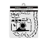 Stamperia Pochoirs épais pour scrapbooking, albums, cartes, bullet journaux, etc. Matériau flexible, facile à nettoyer, parfait pour les loisirs, les travaux manuels et les cadeaux (type de voyage,