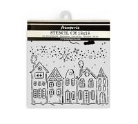 Stamperia Pochoirs épais pour scrapbooking, albums et bullet journaux, Noël classique, matériau flexible, facile à nettoyer, parfait pour l'artisanat et les cadeaux (All You Need for Christmas,