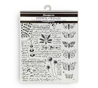 Stamperia Pochoirs épais pour scrapbooking, albums, fabrication de cartes, bullet journal, etc. Matériau flexible, facile à nettoyer, parfait pour les loisirs, les travaux manuels et les cadeaux