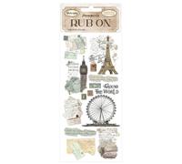 Stamperia Rub-On 10,2 x 21,6 cm - Monuments autour du monde