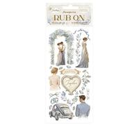 Stamperia - Rub-on for Scrapbooks, Albums, Card Making, and Bullet Journals, Easily Transfer Images onto Paper and Other Surfaces, Perfect for Crafts and Gifting (Timeless, Wedding)