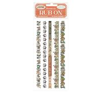 Stamperia - Rub-on for Scrapbooks, Albums, Card Making, Bullet Journals and More, Easily Transfer Images onto Paper and Other Surfaces, Perfect for Crafts and Gifting (Furry Friends, Stripes)