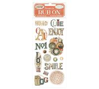 Stamperia - Rub-on for Scrapbooks, Albums, Card Making, Bullet Journals and More, Easily Transfer Images onto Paper and Other Surfaces, Perfect for Crafts and Gifting (Furry Friends, Writings)