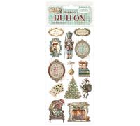 Stamperia - Rub-on for Scrapbooks, Albums, Cards, Bullet Journals and More, Easily Transfer Images onto Paper and Other Surfaces, Perfect for Crafts and Gifting (Alice in Christmas, Soldiers)