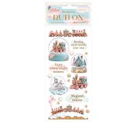 Stamperia - Rub-on for Scrapbooks, Albums, Cards, Bullet Journals and More, Easily Transfer Images onto Paper and Other Surfaces, Perfect for Crafts and Gifting (Candy Christmas, Snowglobes)