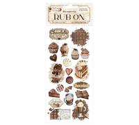 Stamperia - Rub-on for Scrapbooks, Bullet Journals and More, Easily Transfer Images onto Paper & Other Surfaces, Perfect for Crafts & Gifting (Coffee and Chocolate, Vintage Sweet Moments)