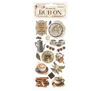 Stamperia - Rub-on for Scrapbooks, Bullet Journals and More, Easily Transfer Images onto Paper & Other Surfaces, Perfect for Crafts & Gifting (Coffee and Chocolate, All You Need is Love and Coffee)