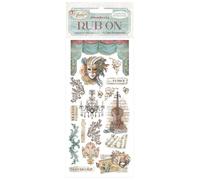 Stamperia - Rub-on pour le scrapbooking, les albums, la fabrication de cartes, les bullet journals et plus, transfert facile des images sur le papier et d'autres surfaces, parfait pour l'artisanat et