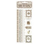 Stamperia - Rub-on pour le scrapbooking, les albums, les cartes, les bullet journals et plus, transfert facile des images sur le papier et d'autres surfaces, parfait pour l'artisanat et le cadeau