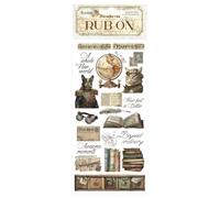 Stamperia - Rub-on pour le scrapbooking, les albums, les cartes, les bullet journaux et plus, transfert facile des images sur le papier et d'autres surfaces, parfait pour l'artisanat et le cadeau