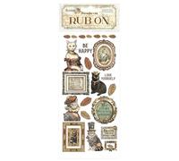 Stamperia - Rub-on pour le scrapbooking, les albums, les cartes, les bullet journaux et plus, transfert facile des images sur le papier et d'autres surfaces, parfait pour l'artisanat et le cadeau