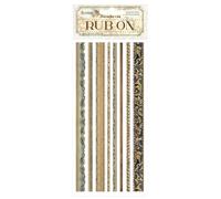 Stamperia - Rub-on pour le scrapbooking, les albums, les cartes, les bullet journaux et plus, transfert facile des images sur le papier et d'autres surfaces, parfait pour l'artisanat et le cadeau