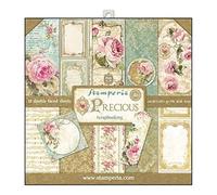 Stamperia SBBL24 Bloc de Papier 10 Feuilles Double Face Cadeau élégant, Multicolore, 30,5 x 30,5