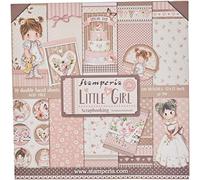 Stamperia SBBL67 Bloc Papier Scrap Double Face 10 Feuilles, 5 (12"x12") -Little Girl, Multicolore, 30,5x30,5cm