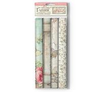 Stamperia SBPLT44 Feuilles de tissu, multicolore, 30 x 30 x 0,2 cm