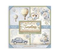 Stamperia - Scrapbook Paper Pad for Scrapbooking, Albums, Card Making, Bullet Journalling and More, Acid Free, Single Face, Perfect for Hobbies, Crafts, and Gifting (Timeless) (20.3 x 20.3cm)