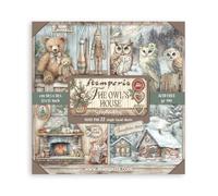 Stamperia - Scrapbook Paper Pad for Scrapbooking, Albums, Card Making, Bullet Journalling and More, Acid Free, Single Face, Perfect for Hobbies, Crafts, and Gifting (The Owl’s House) (30.5 x 30.5cm)