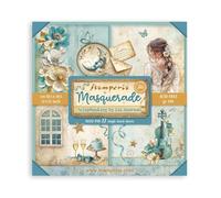 Stamperia - Scrapbook Paper Pad for Scrapbooking, Albums, Card Making, Bullet Journalling and More, Acid Free, Single Face, Perfect for Hobbies, Crafts, and Gifting (Masquerade) (30.5 x 30.5cm)