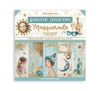 Stamperia - Scrapbook Paper Pad for Scrapbooking, Albums, Card Making, Bullet Journalling and More, Acid Free, Double-Sided, Perfect for Hobbies, Crafts, and Gifting (Masquerade) (30.5 x 30.5cm)