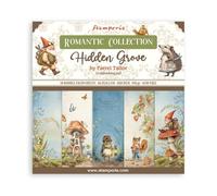 Stamperia - Scrapbook Paper Pad for Scrapbooking, Albums, Card Making, Bullet Journalling and More, Acid Free, Double-Sided, Perfect for Hobbies, Crafts, and Gifting (Hidden Grove) (20.3 x 20.3cm)