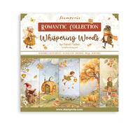 Stamperia - Scrapbook Paper Pad for Scrapbooking, Albums, Card Making, Bullet Journalling and More, Acid Free, Double-Sided, Perfect for Hobbies, Crafts, and Gifting (Whispering Woods) (20.3 x 20.3cm)