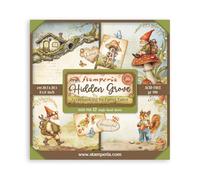 Stamperia - Scrapbook Paper Pad for Scrapbooking, Albums, Card Making, Bullet Journalling and More, Acid Free, Single Face, Perfect for Hobbies, Crafts, and Gifting (Hidden Grove) (20.3 x 20.3cm)